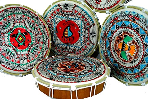 Fair Trade Handmade Native American Style Hand Tambour Tambourine Drum & stick
