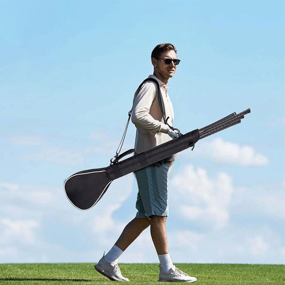 Borsa da Golf Pieghevole Portatile con Manico, Sacca da Club Golf Viaggio Impermeabili, Borse Golfs Trasporto Leggera in Nylon, per Donne Uomini