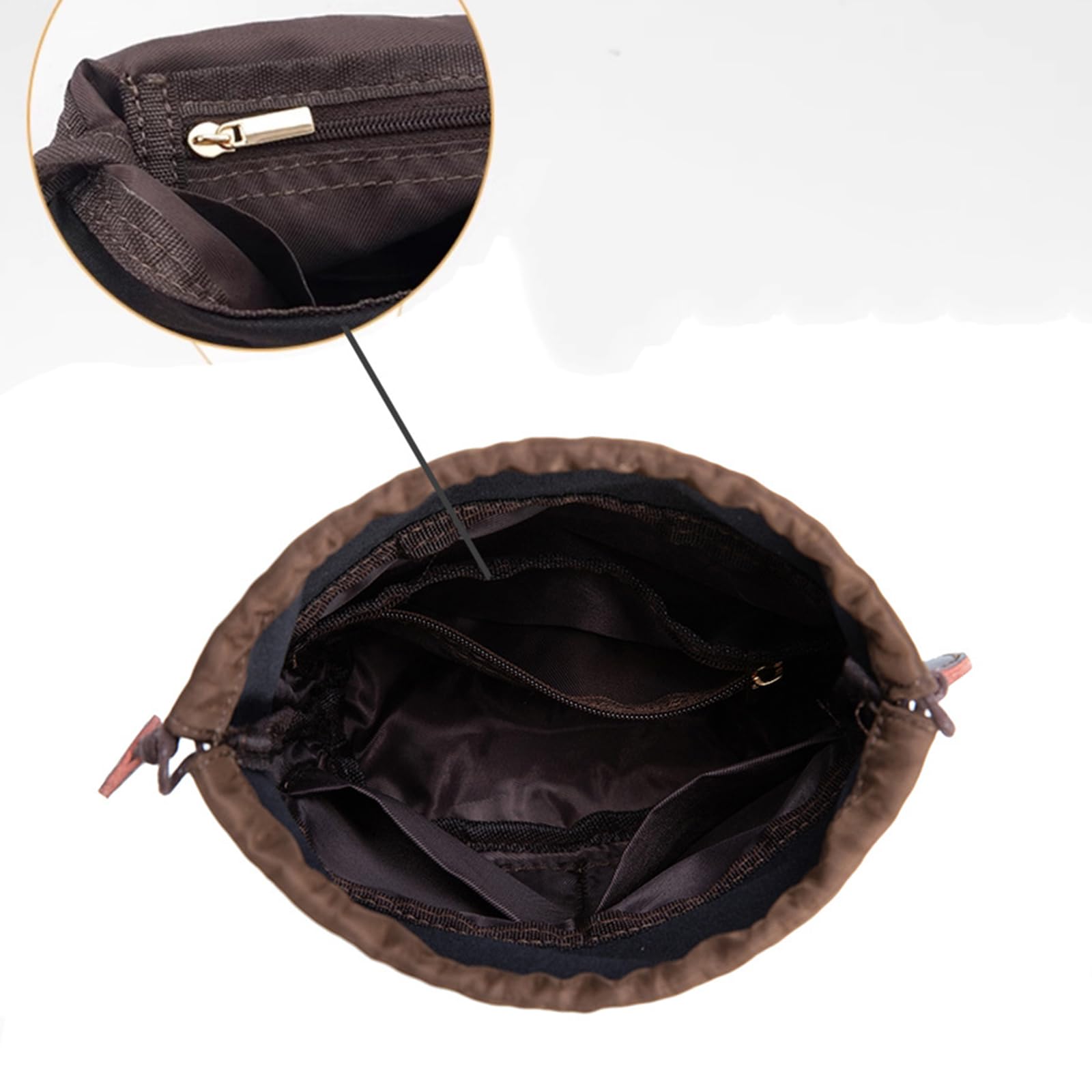 Haiki Inserto per borsa a secchiello, borsa a tracolla con coulisse, borsa a tracolla, borsa interna in nylon