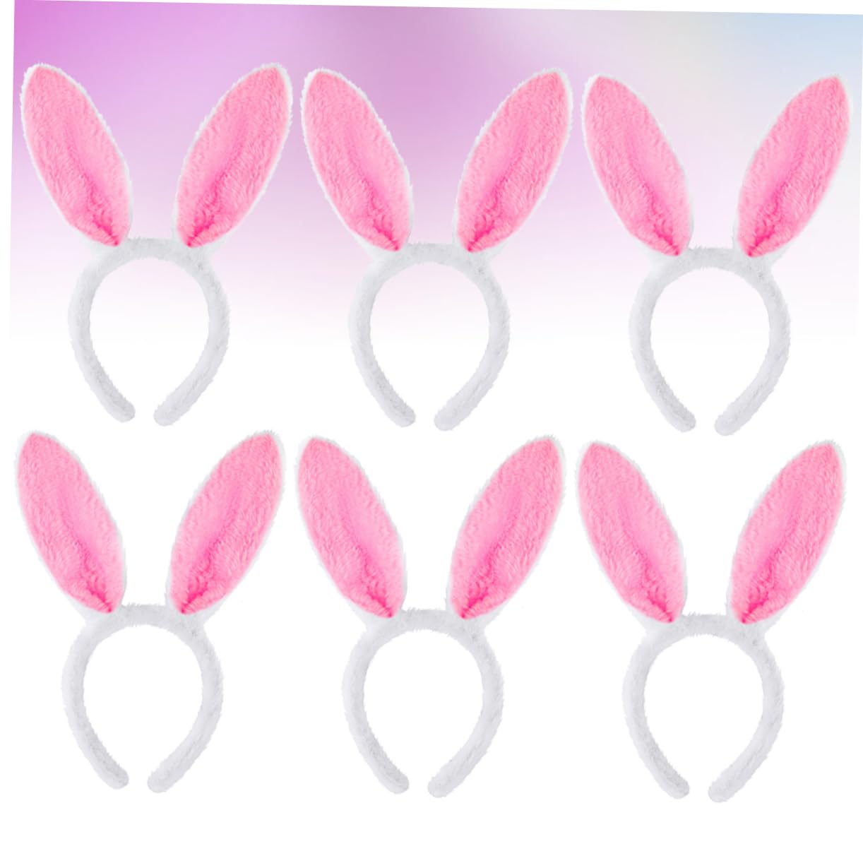 MAGICLULU 18 Pezzi Fasce Per Dell'Orecchio Di Coniglio Cerchi Per Rosa Regali Dei Coniglietto Di Peluche Coniglio Coniglietto Rosa Rifornimenti Del Partito