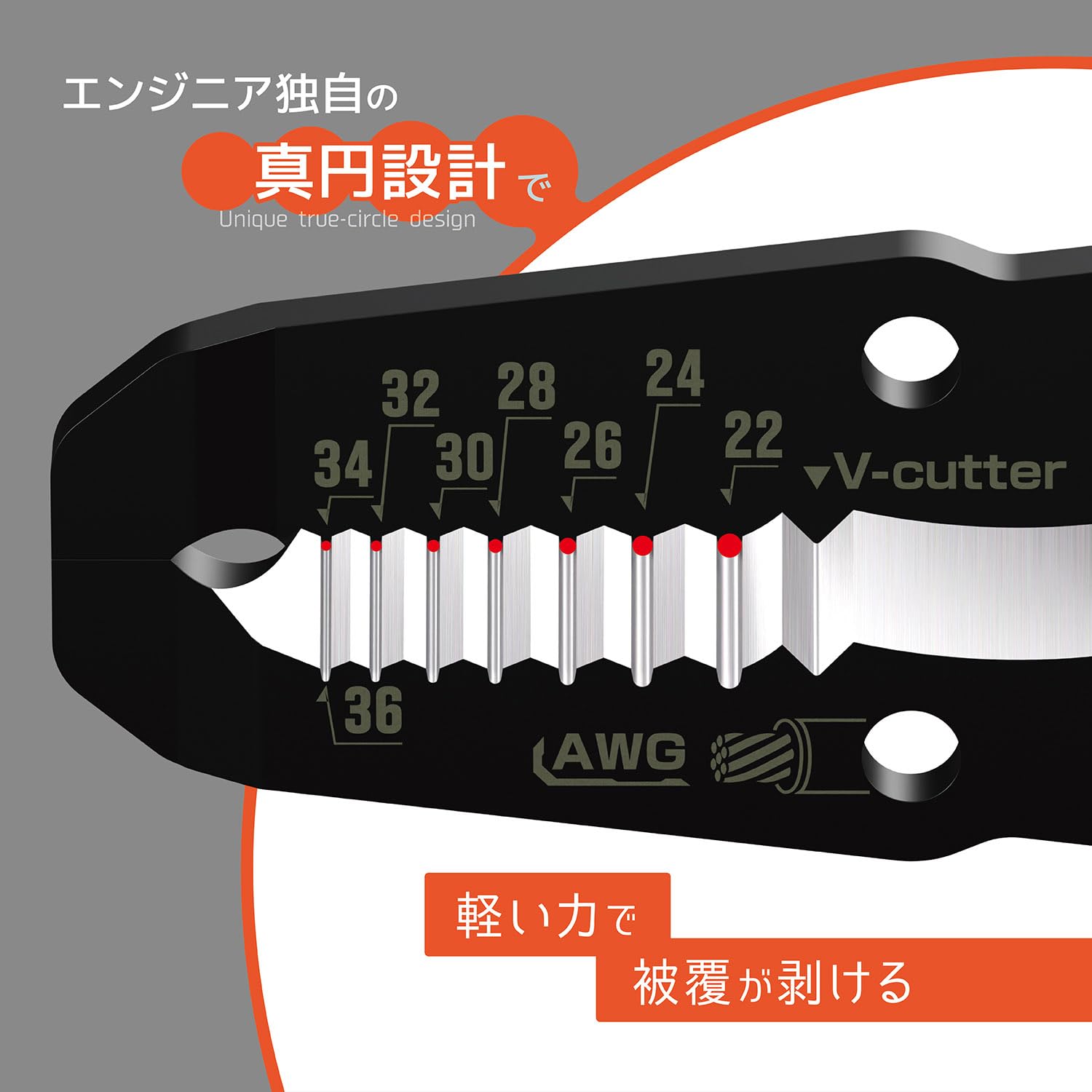 Amazon | エンジニア 精密ワイヤーストリッパーEz 対応サイズ：AWG36