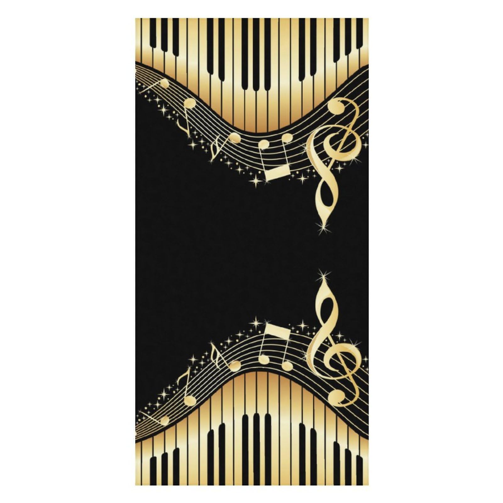 LWORZIIB Beach Towel, Music Notes Bath Towel, Pool Towel Great for Gym Swimming 80 X 160cm