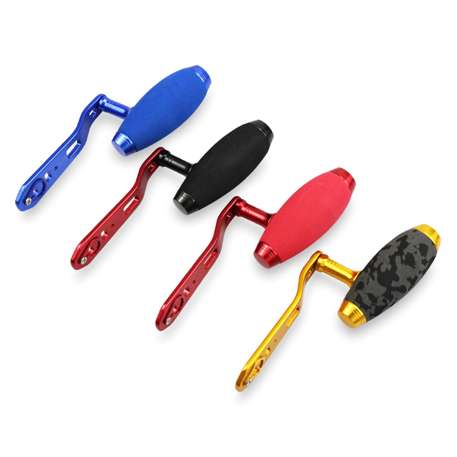 Leghe di alluminio Mulinello da pesca Maniglia Power Knob Grip Ricambio Assemblea Parte Baitcasting Maniglia in alluminio