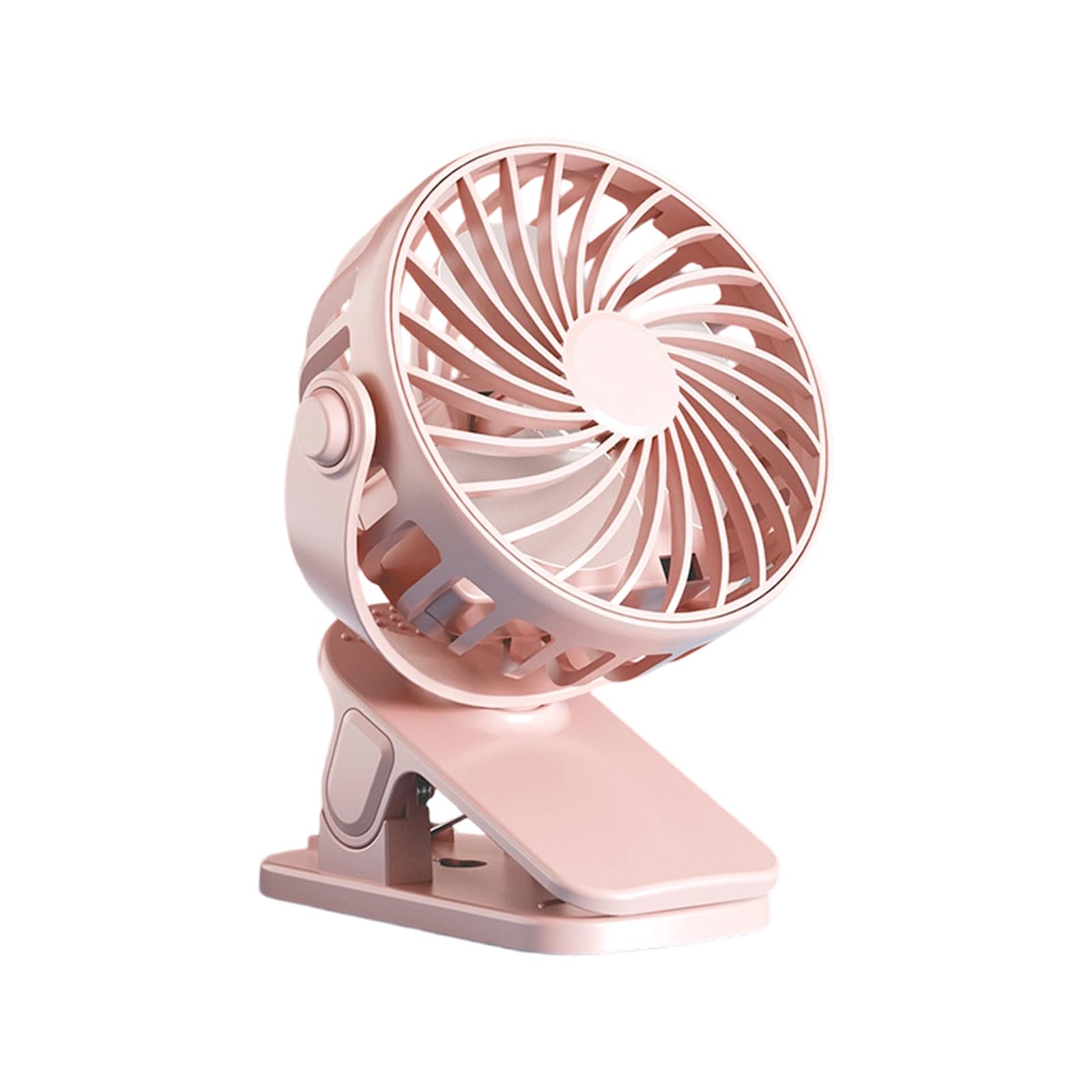 TAZIZI USB Rechargeable Clip Desk Fan with Night Light, 3 Speeds, Quiet for Bedroom Dorm Desktop Clip Fan