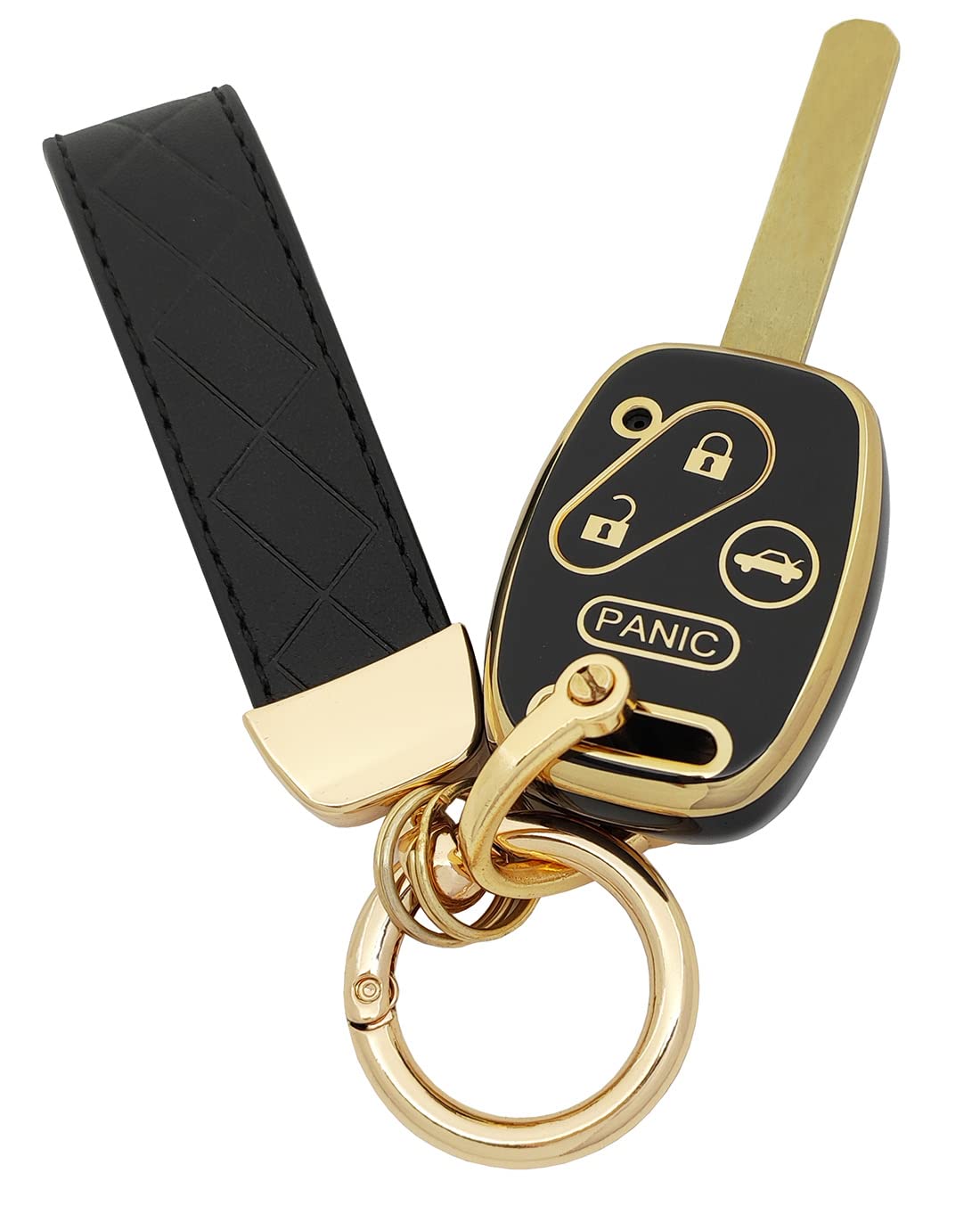 AYGUCEKE TPU Key Fob Cover fit for Honda 2003-2012 Accord 2006-2013 Civic EX 2009-2015 Pilot 2005-2006 CR-V Key Fob