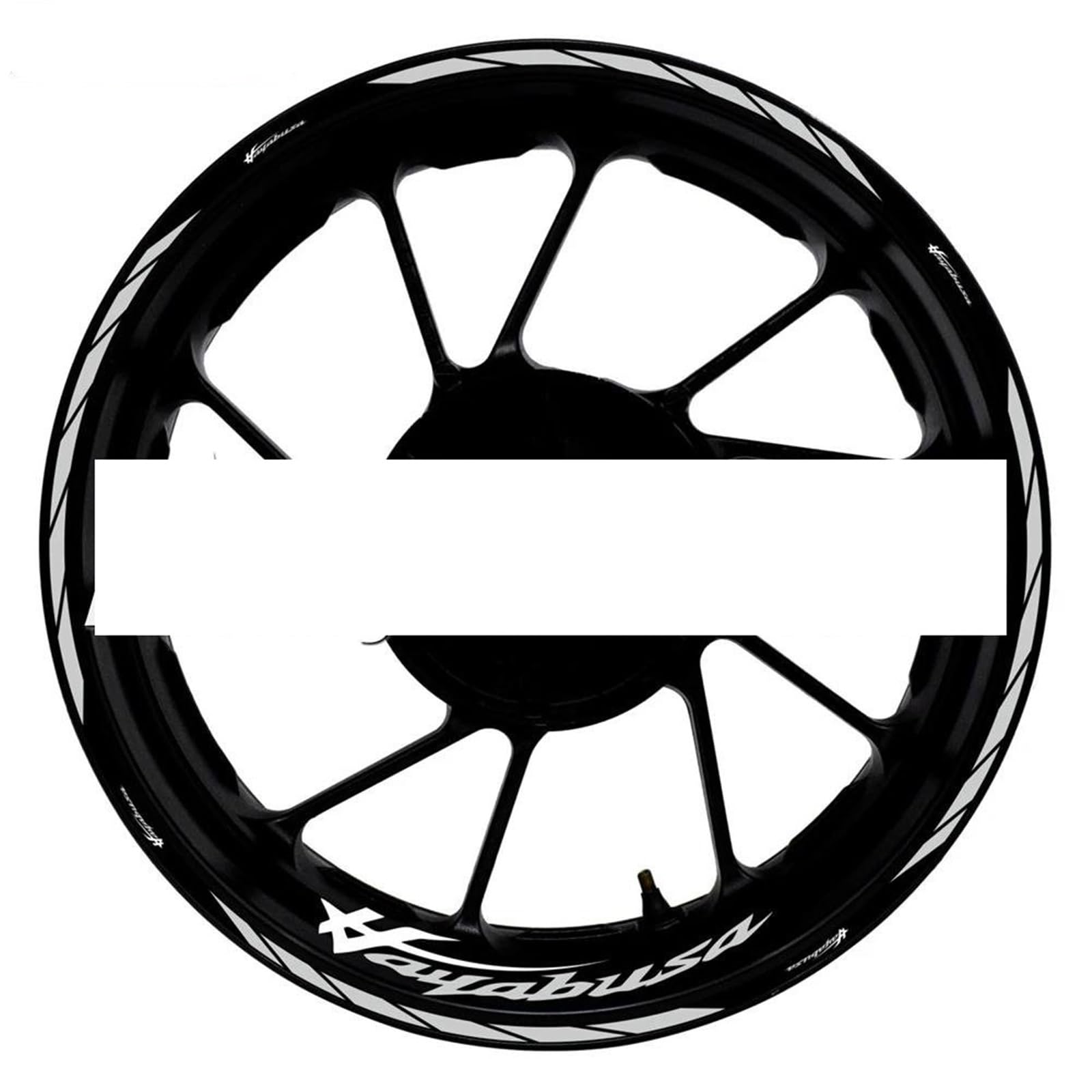 Motorcycle Accessories Wheel Stickers Reflective Rim Motorbike Waterproof Decals for Suzuki for Hayabusa 1300(Color22)