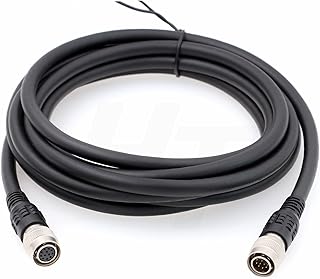 HangTon 12 Pin Hirose Male to Female Cable for Sony XC DXC Hitachi Panasonic GP Series Camera, 12V DC Power Video HD VD 10m