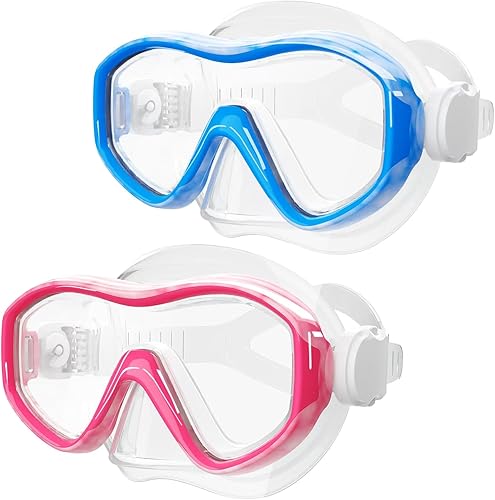 Gafas de natación para niños con cubierta para la nariz, máscara de buceo de esnórquel para niños y niñas de 5 a 15 años, gafas de natación antivaho