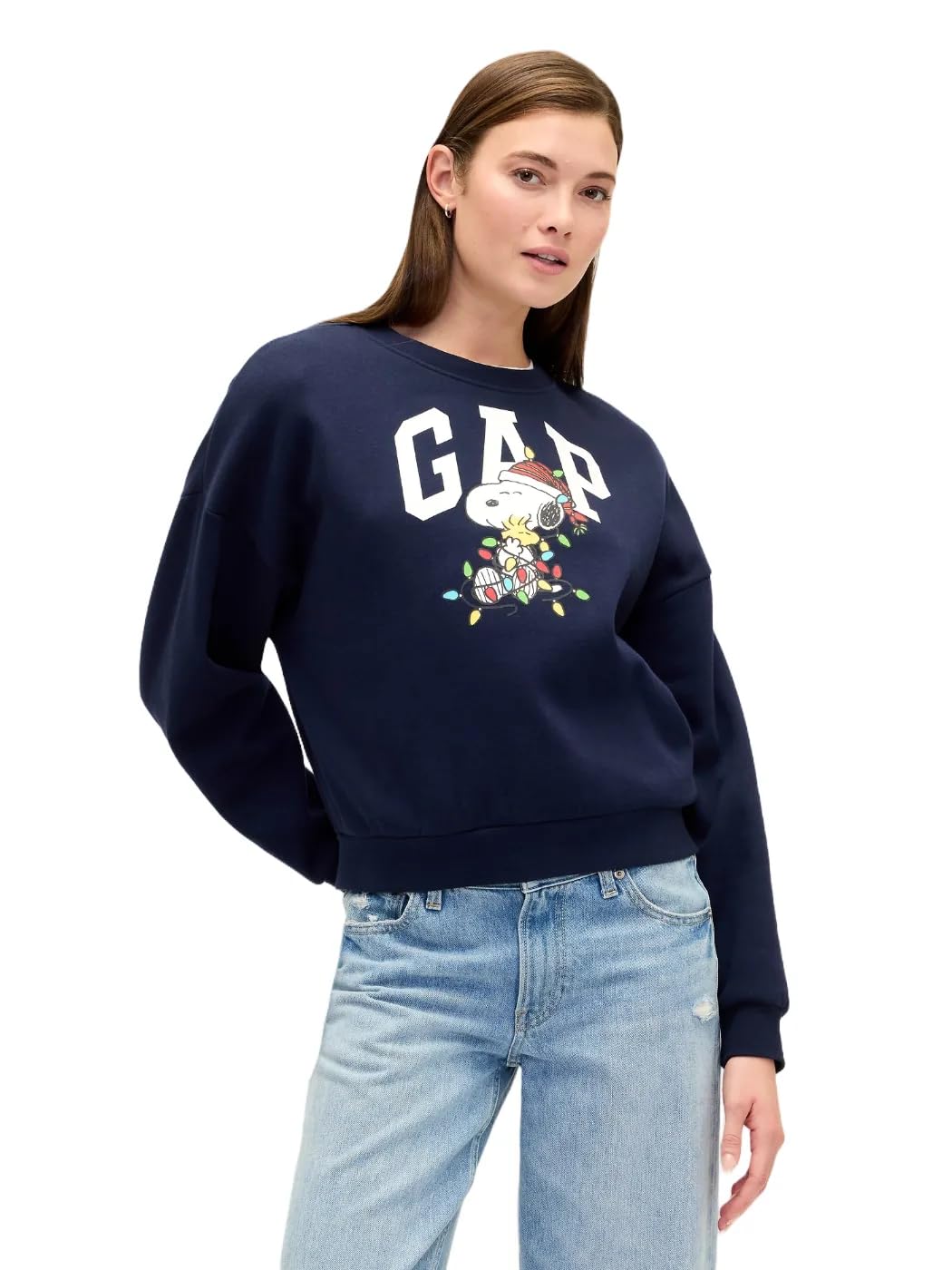 GAP Women's Logo Relaxed Crew