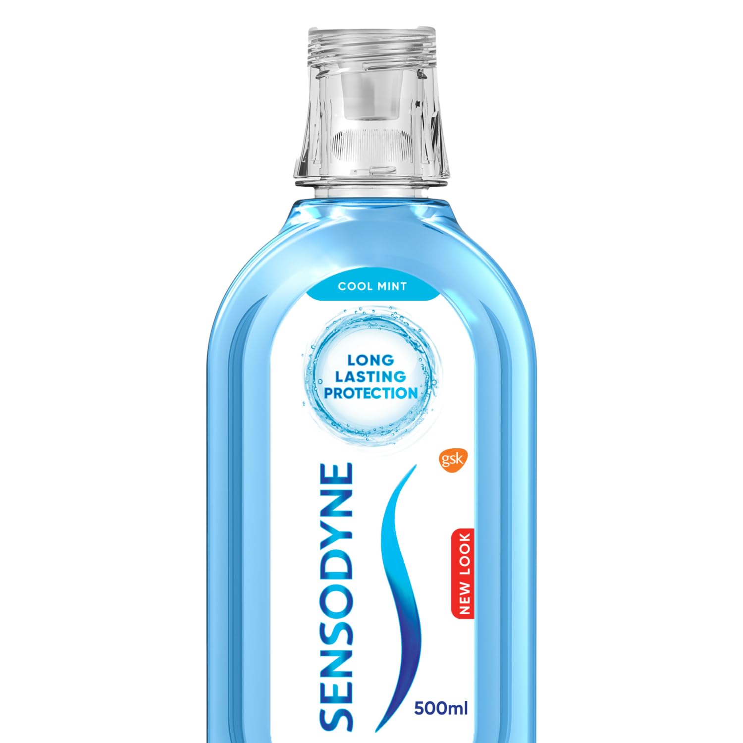 Sensodyne Mouthwash for Sensitive Teeth, Enamel Care Alcohol Free Mouthwash For Healthy Gums And Strong Teeth, Cool Mint Flavour, 500 ml