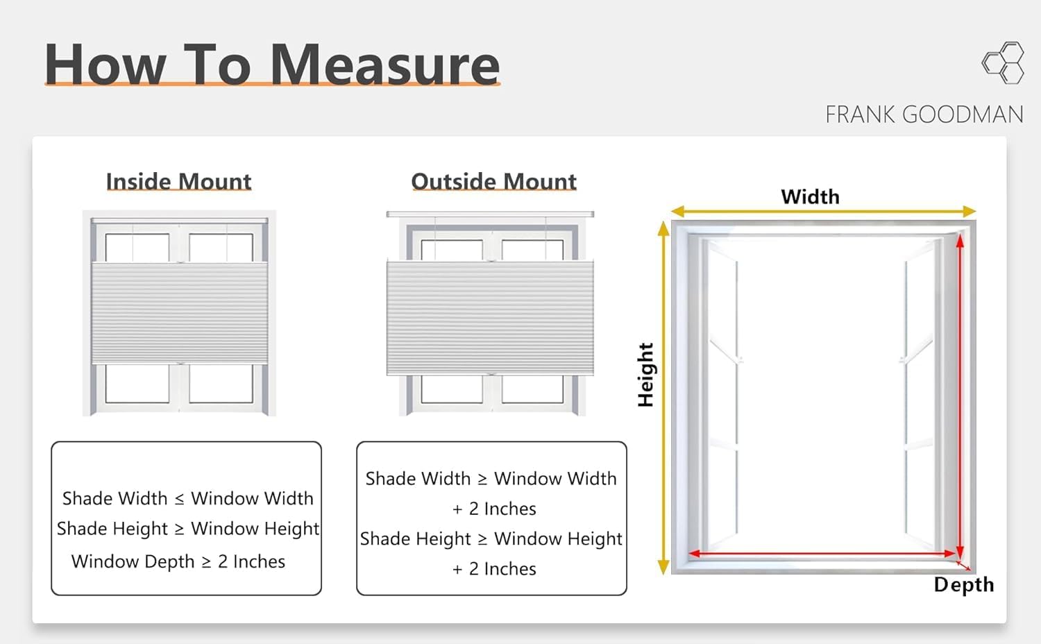 FRANK GOODMAN Custom Color-Matched Top Down Bottom Up Cellular Shades, Privacy Light Filtering Cordless Top Down Bottom Up Cellular Shades,Energy-Saving Honeycomb Blind,Noise Reduction Honeycomb Blind