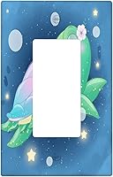 Vista 55 de Baby Turtle - Cubierta decorativa de pared para interruptor de luz de palanca de 1 banda, lindas tortugas subacuáticas, placa frontal eléctrica
