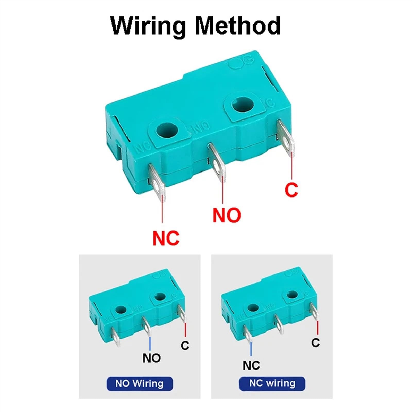 Fielect 2Pcs Micro Limit Switch KW4-3Z-3 – 5A 250V, SPDT 1NO 1NC, For CNC, Machinery & Controls - View #8