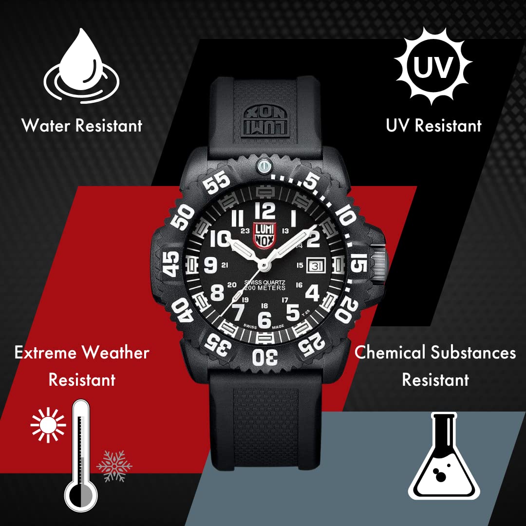 Luminox Oryginalny pasek do zegarka - zamiennik paska 19 mm, 20 mm, 22 mm, 23 mm, 24 mm - męskie paski do zegarków - paski do zegarków dla mężczyzn z gumy, nylonu i płótna - kilka wariantów i kolorów,