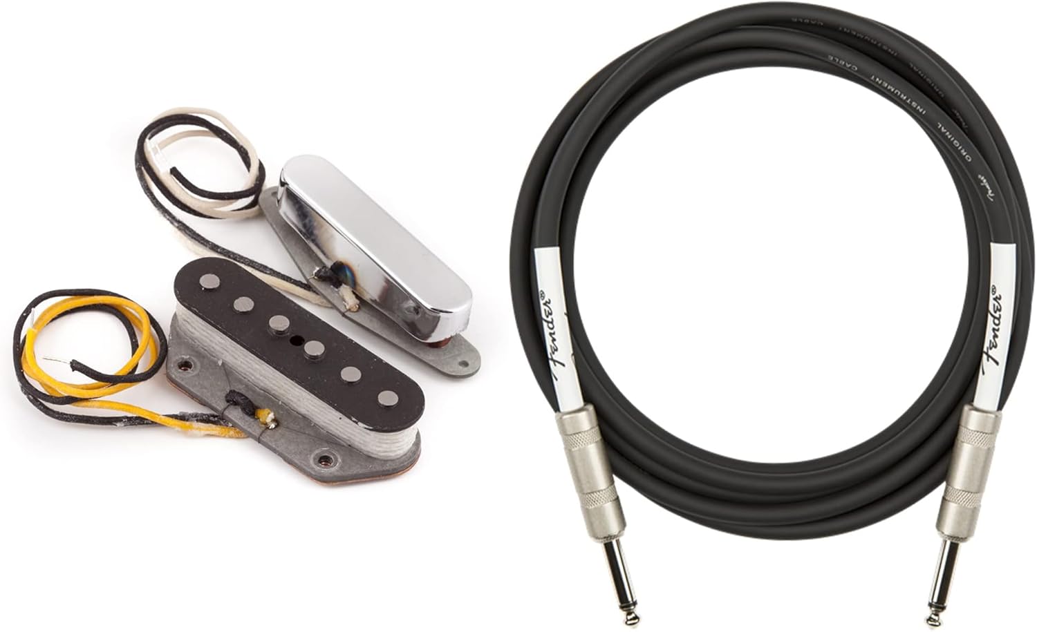 Fender Pure Vintage '64 Telecaster Pickups Bundle with Instrument Cable