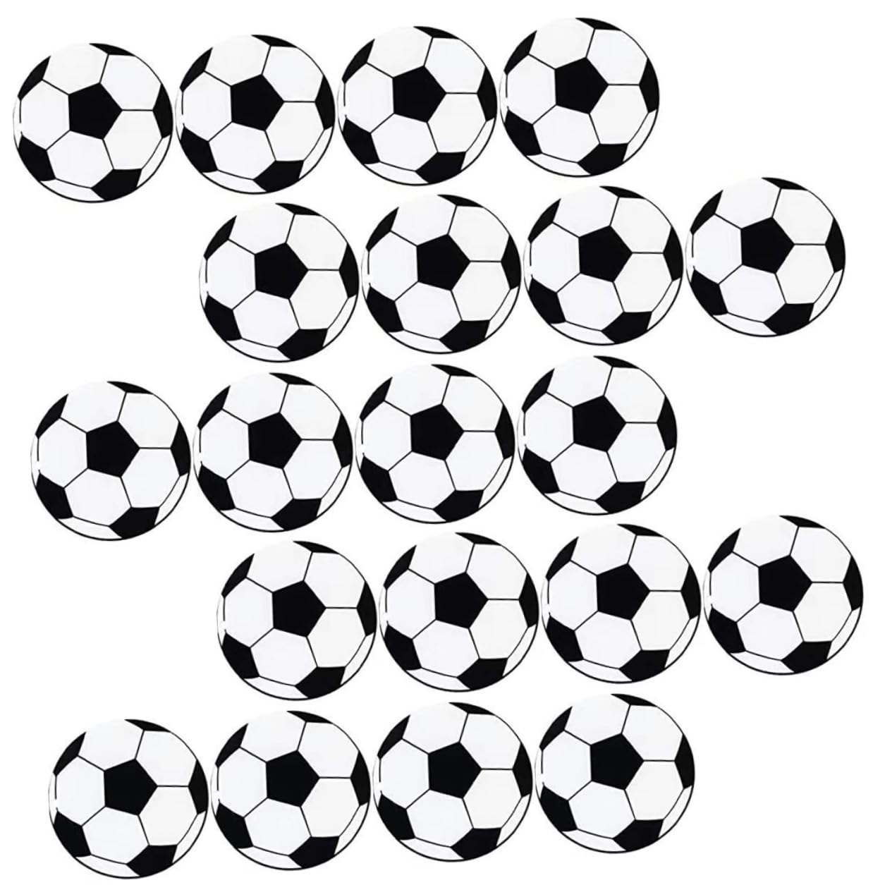Gatuida 20 set Portachiavi Palla da Calcio in Acrilico Leggeri e Portatili Decorazioni DIY per Borse e Chiavi Gadget Sportivi per Regali e Bomboniere Party