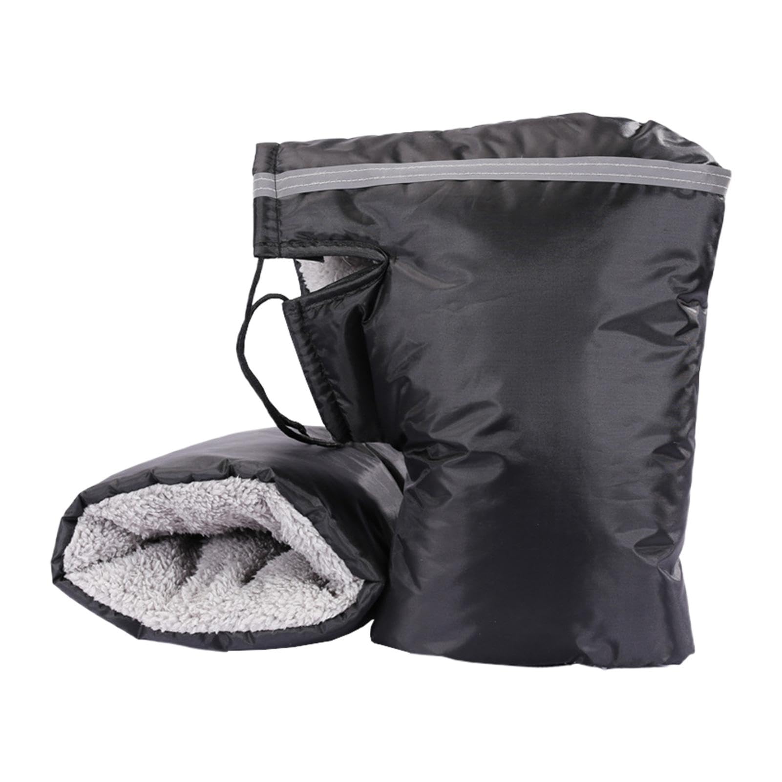 1 Pair Motorcycle Handlebar Gloves Windproof Waterproof Handlebar Muffs for Snowmobile Scooter ATV Winter Motorbike Hand Warmer Mitts