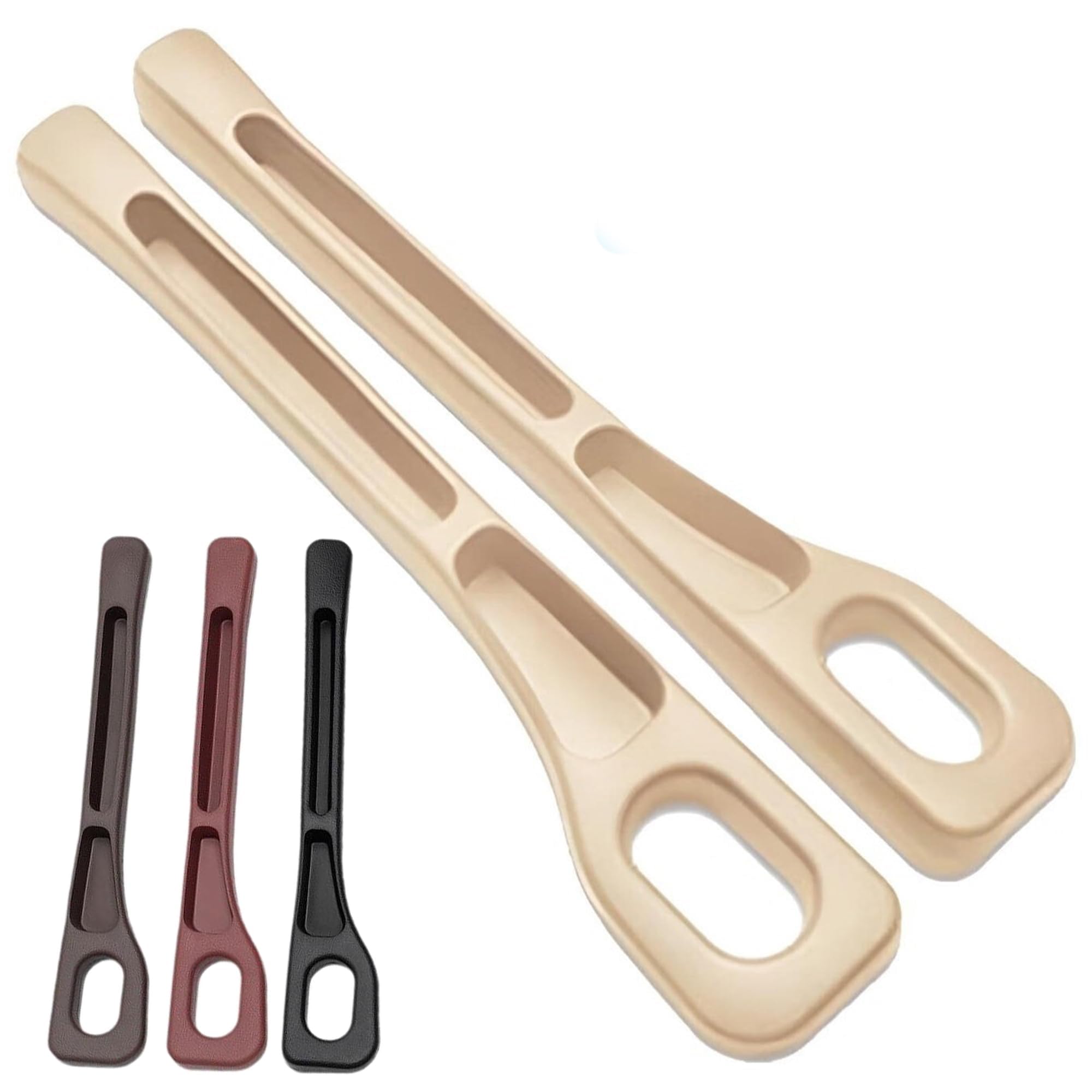 Tryagat 2 Pieces Car Seat Gap Filler for Toyota TRD avensis auris hilux Corolla, Leakproof Stopper Soft Pad Interior Organizer Seam Sealing Strip Accessories,Beige