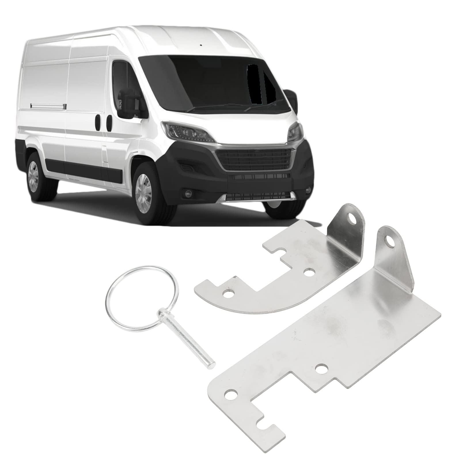 Keenso Dispositivo di Sicurezza per Porta, Protezione Antifurto per Porta Furgone Sostituzione Dispositivo Puntura Serratura Porta Furgone per Ducato 250 290 Serrature e