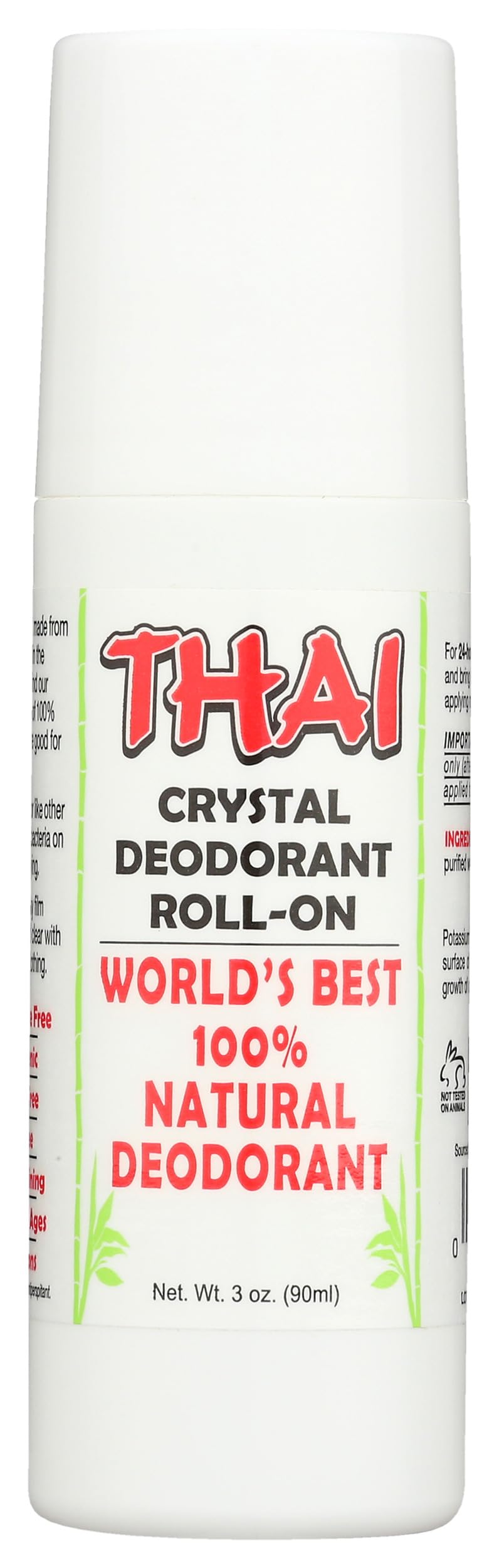 Thai Deodorant Stone Thai Crystal Mist Roll On Deodorant, 3 Oz