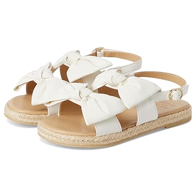 Janie and Jack Bow Espadrille Sandal (toddler/Little Kid/Big Kid) Girls Shoes White