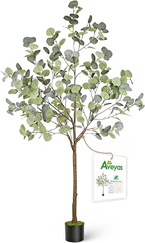 Miniatura 71 de Aveyas Árbol artificial de pájaro del paraíso de 6 pies para decoración del hogar, planta sintética de 6 pies, hoja de plátano de seda falsa, Árbol