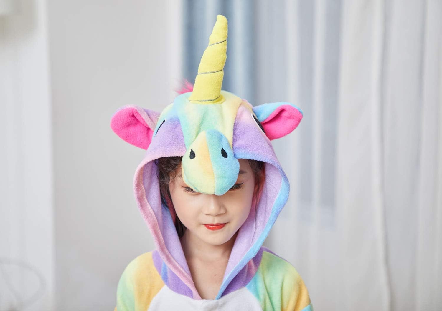 Kids Unicorn Onesie Animal Pajamas Halloween Cosplay Costume Sleepwear Gift for Girls and Boys - Image 3