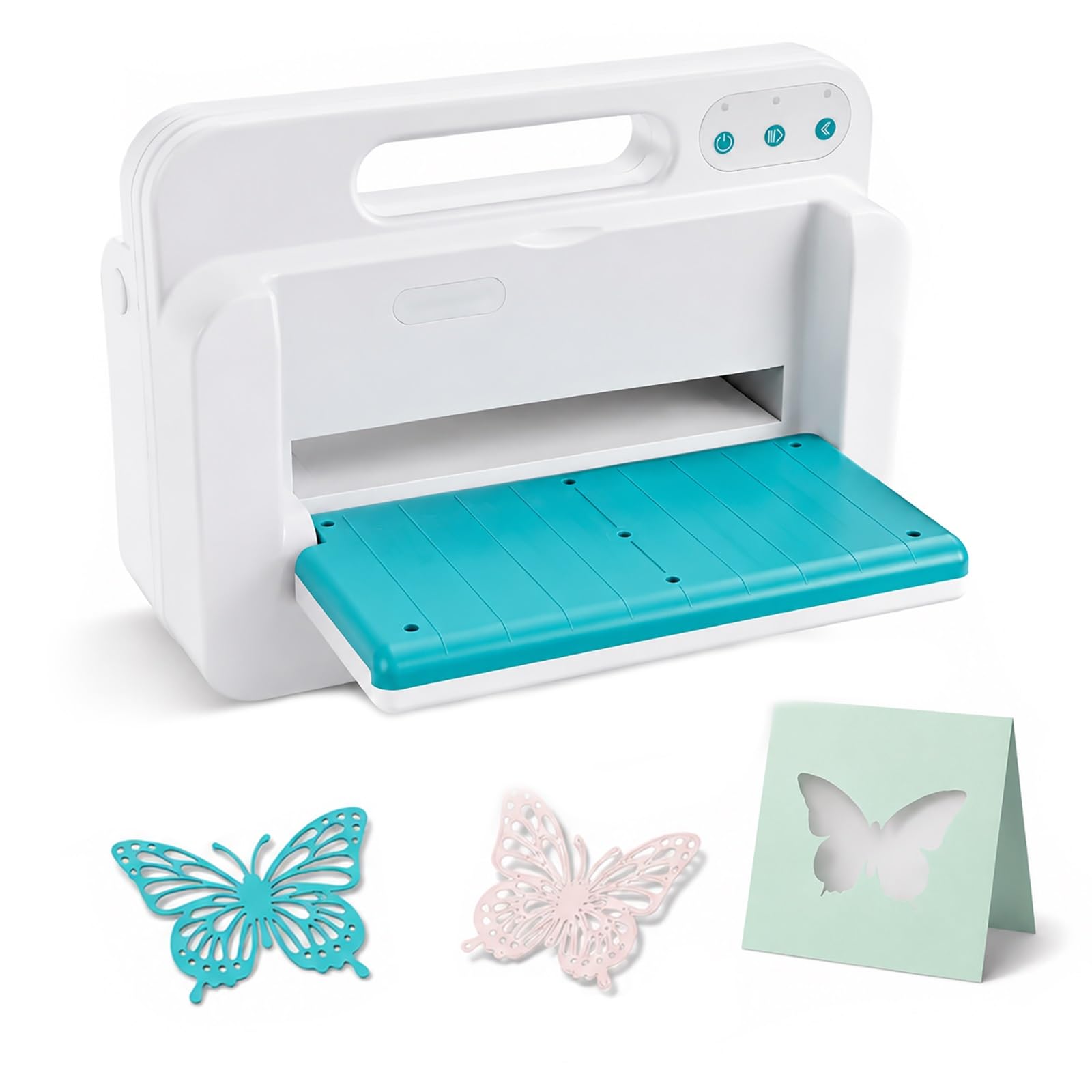 Macchina elettrica per goffratura e taglio carta A4 per creazione biglietti | Taglierina automatica per carta, 4 piastre, per lavori creativi fai da te, creazione di biglietti, scrapbooking, journaling