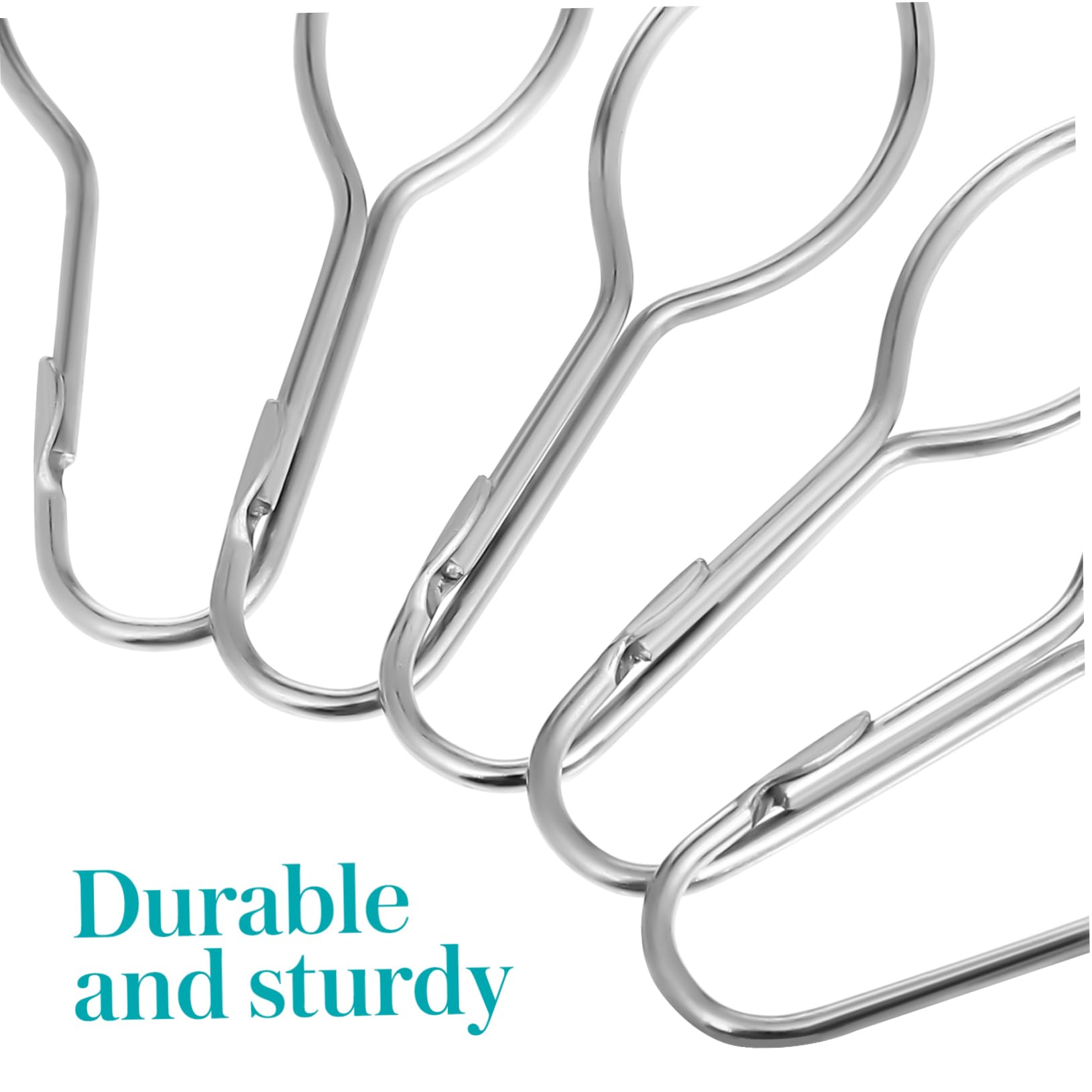 20 Pièces Crochets En Forme De Gourde Anneaux De Rideau De Salle De Bain Rideau De Boucle Blancs