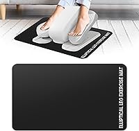 Non-Slip Under Desk Elliptical Mat for Peloton Bike & Workout Equipment - 17x23 Inch Floor Protector