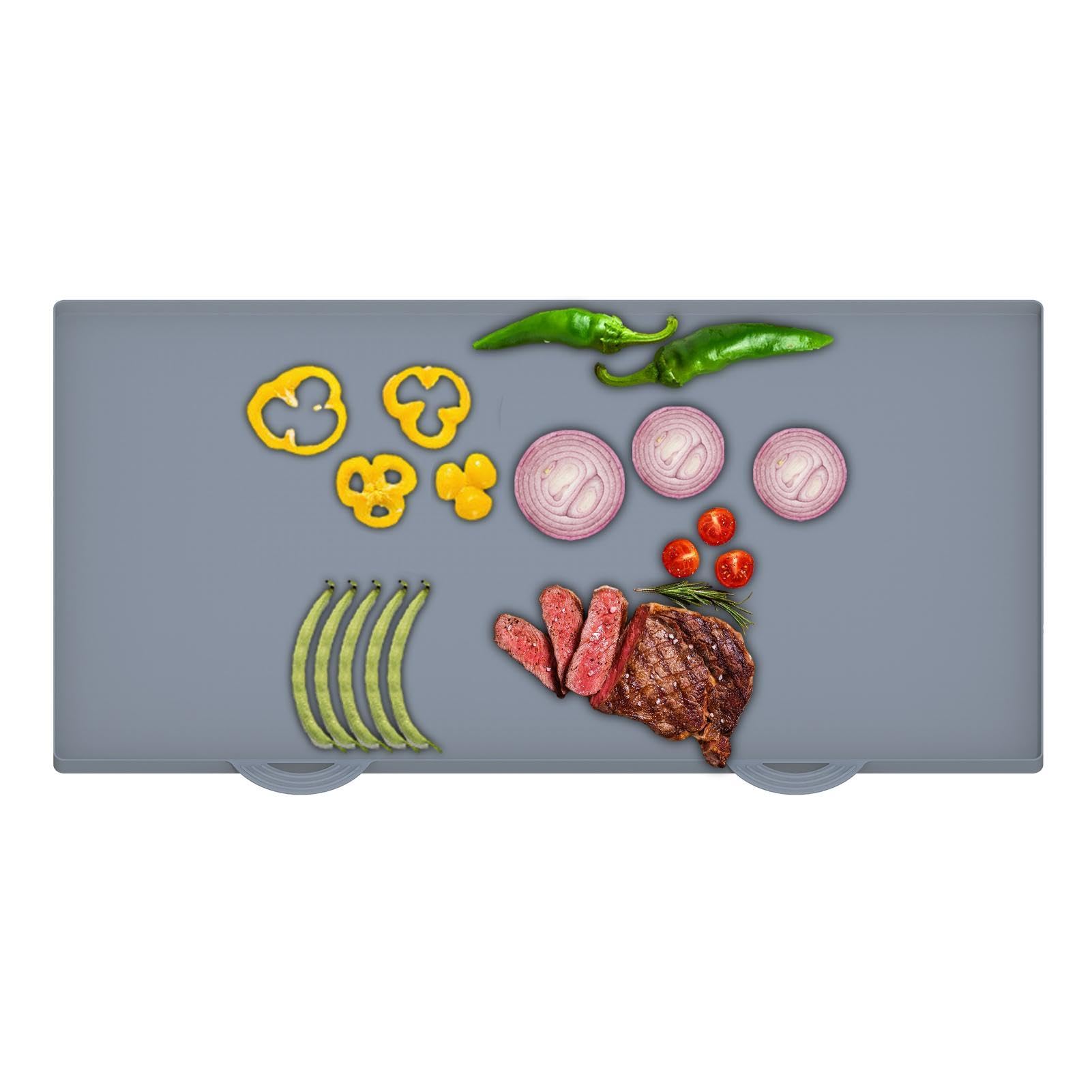 FANGZ Silikon-Backmatte,Silikon-BBQ-Ofeneinlagen | Wiederverwendbare Grill | Backmatten, antihaftbeschichtet unter der Grillmatte, Grillzubehör für Camping, Heimgebrauch, Picknick