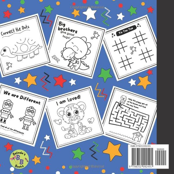 Miniatura 2 de I am a Big Brother Hooray! Coloring and Activity Book for boys ages 3 and up