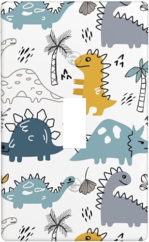 Miniatura 57 de Placas de pared para receptáculo de dispositivo dúplex de 1 banda, cubiertas de toma de corriente azul retro onduladas, cubiertas decorativas para