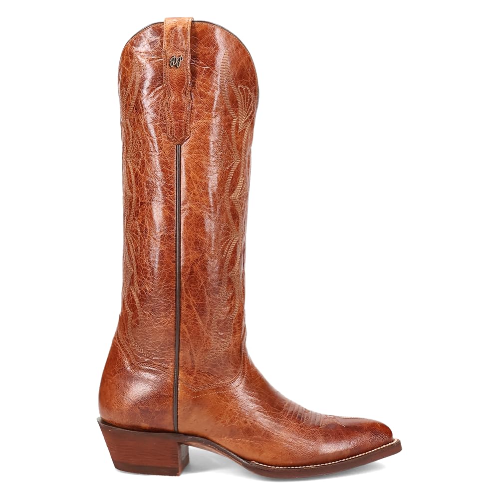 Dan Post Boots Womens Sunrise Canyon Pointed Toe Pull On Casual Boots Mid Calf Low Heel 1-2 -