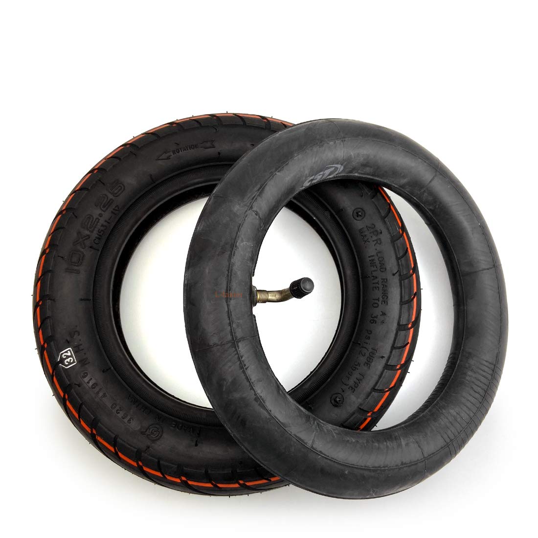 L-faster Pneumatico Pneumatico 10x2.25 CST e Tubo 10x2.0 per Pneumatici in Gomma per Sostituzione Ruota Scooter Elettrico da 10 Pollici