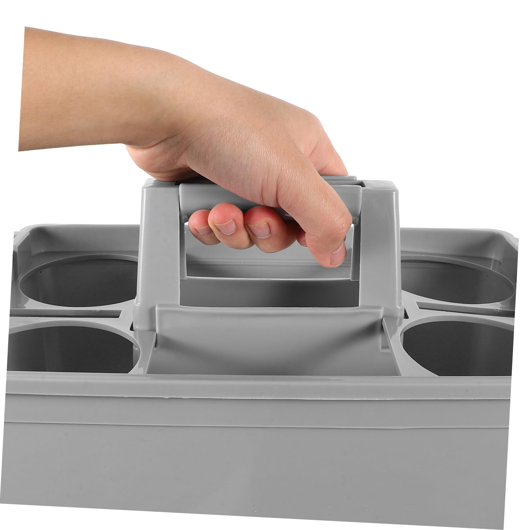 Limpieza Separados Transporte y Cómodo Ergonómica Hogar Asa para Organizador Productos de Cesta Portátil de Plástico Compartimentos en