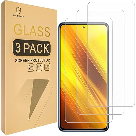 Mr.Shield [3-Pack] Glass Screen Protector Designed For Poco X3 GT Unlocked