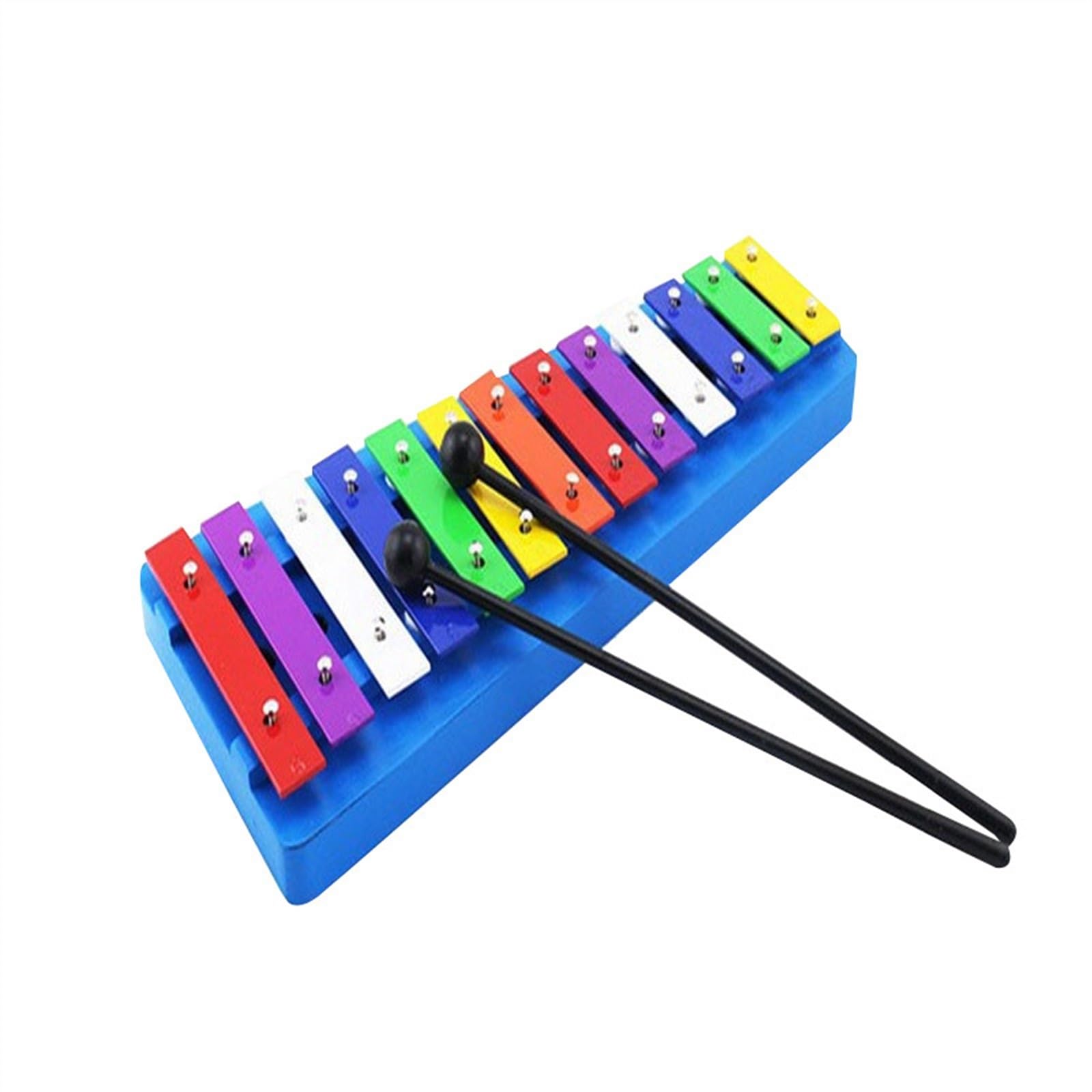 Glockenspiel Strumento a percussione per giocatore di glockenspiel alla moda con piastra in alluminio a 13 toni
