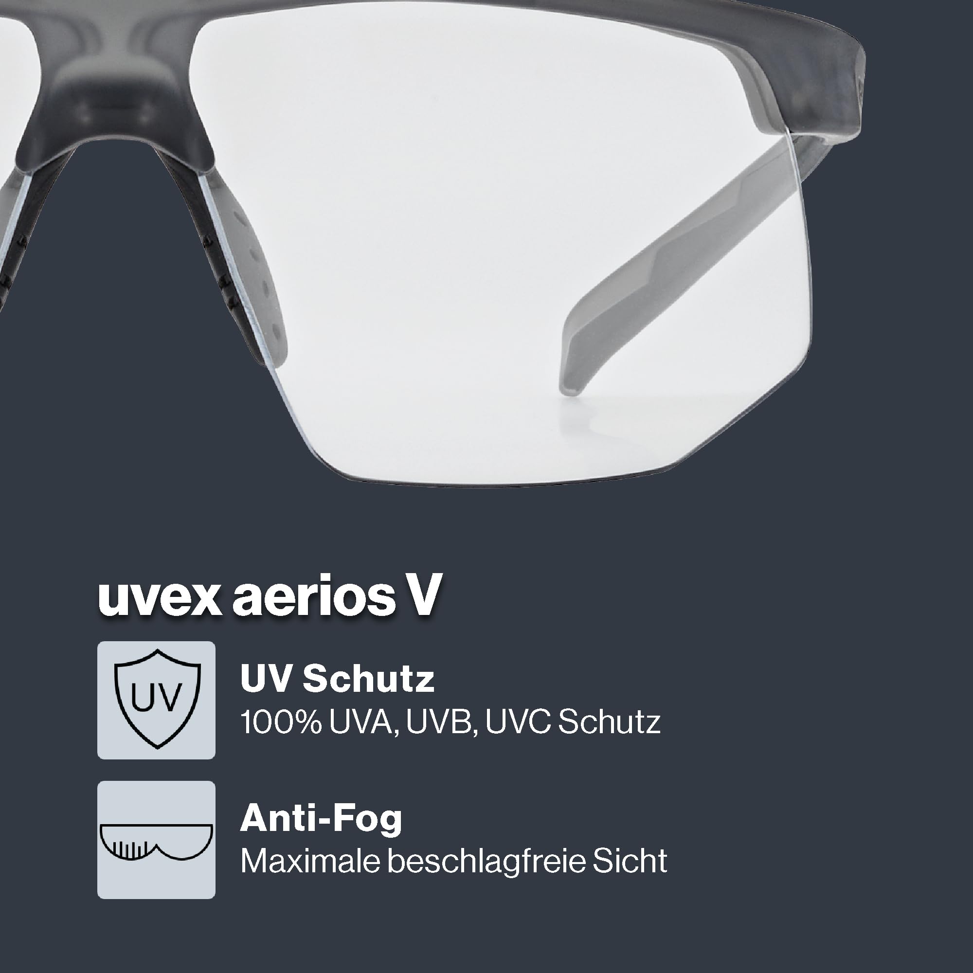 Uvex Herren Aerios V Sportbrille (1er Pack)