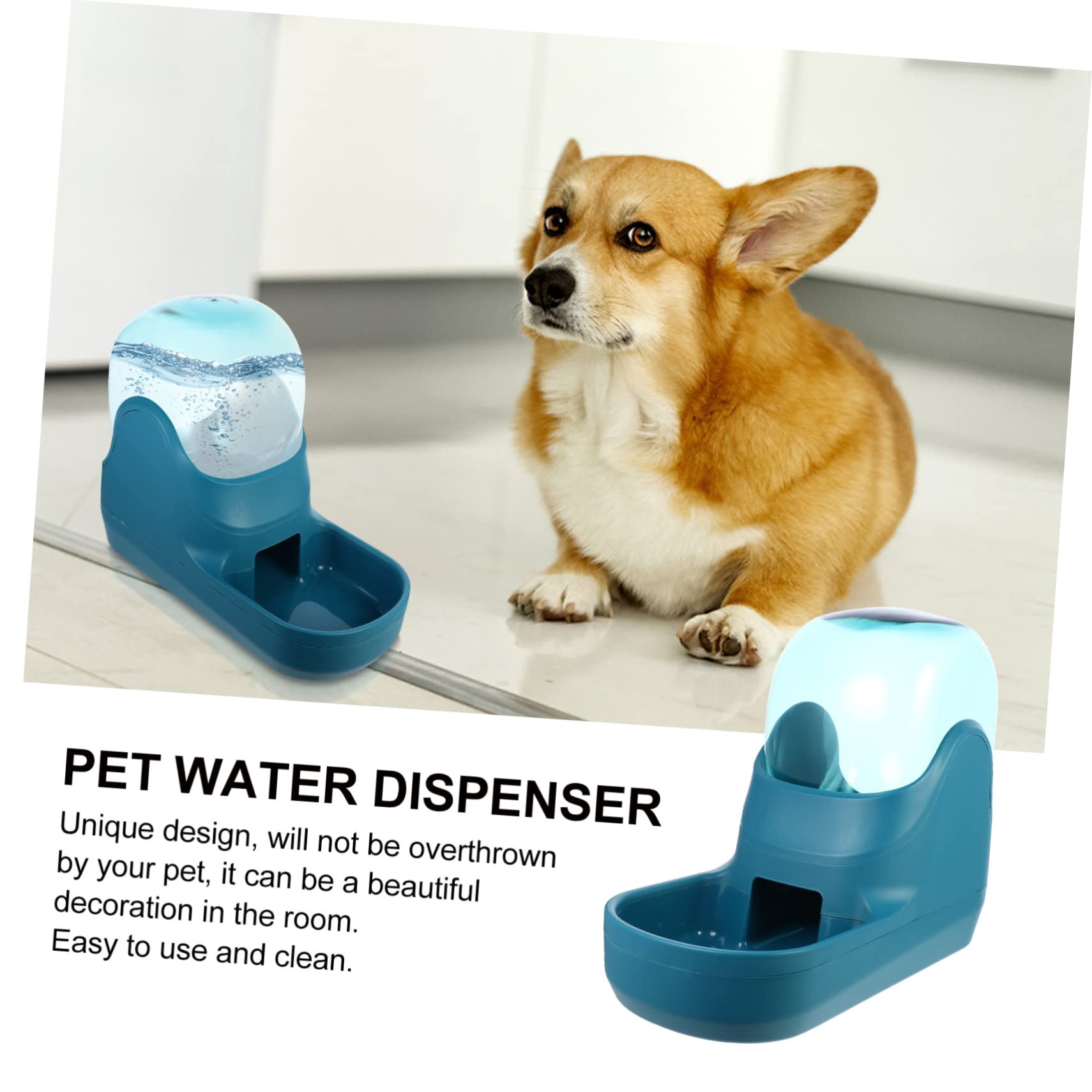 ORFOFE Automatischer Trinkautomat Grün Abnehmbar und Leicht zu Reinigen 3,8l Wasserbehälter aus Kunststoff für Haustiere für Hund und Katze