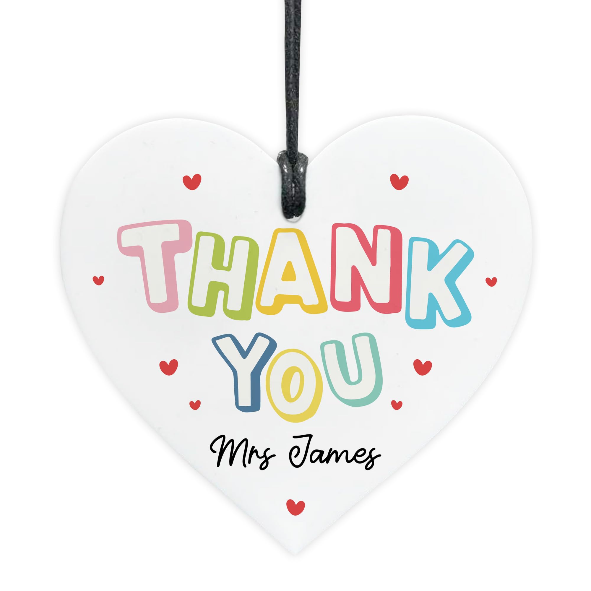 Red Ocean Thank You Gift For Teacher Colourful Teaching Assistant From Student Leaving School Nursery Personalised Teacher Plaque Appreciation Gifts Keepsake