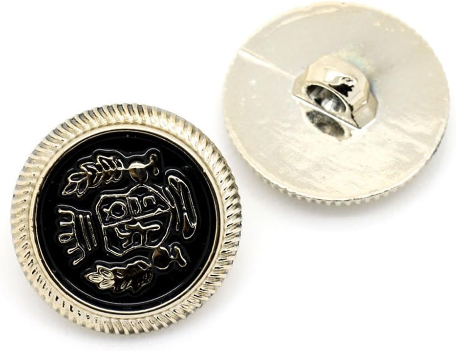 200pcs Buttons Sewing Craft Backhole Round - CCB Plastic, Light Golden#