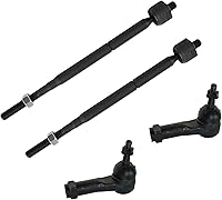 Vista 31 de TRQ Juego de varillas de acoplamiento delanteras interiores y exteriores, 4 piezas, compatibles con Infiniti G35 03-09 Nissan 350Z 2003-2007