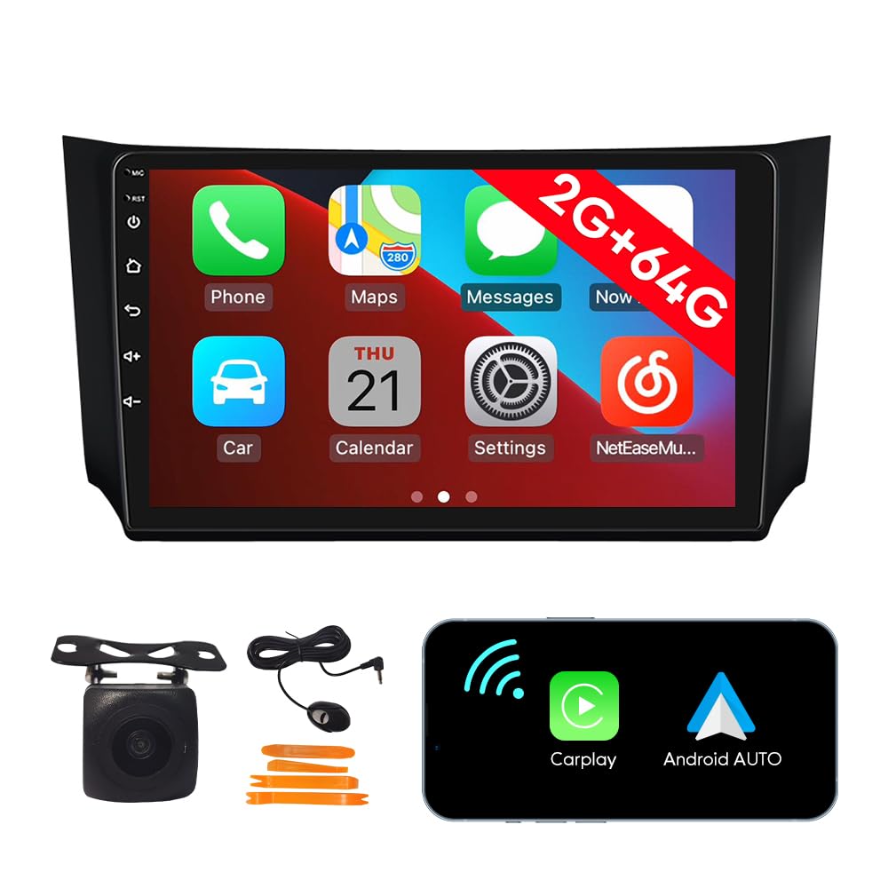 [2G 64G] Android Car Stereo FM Radio Carplay Android Auto 10
