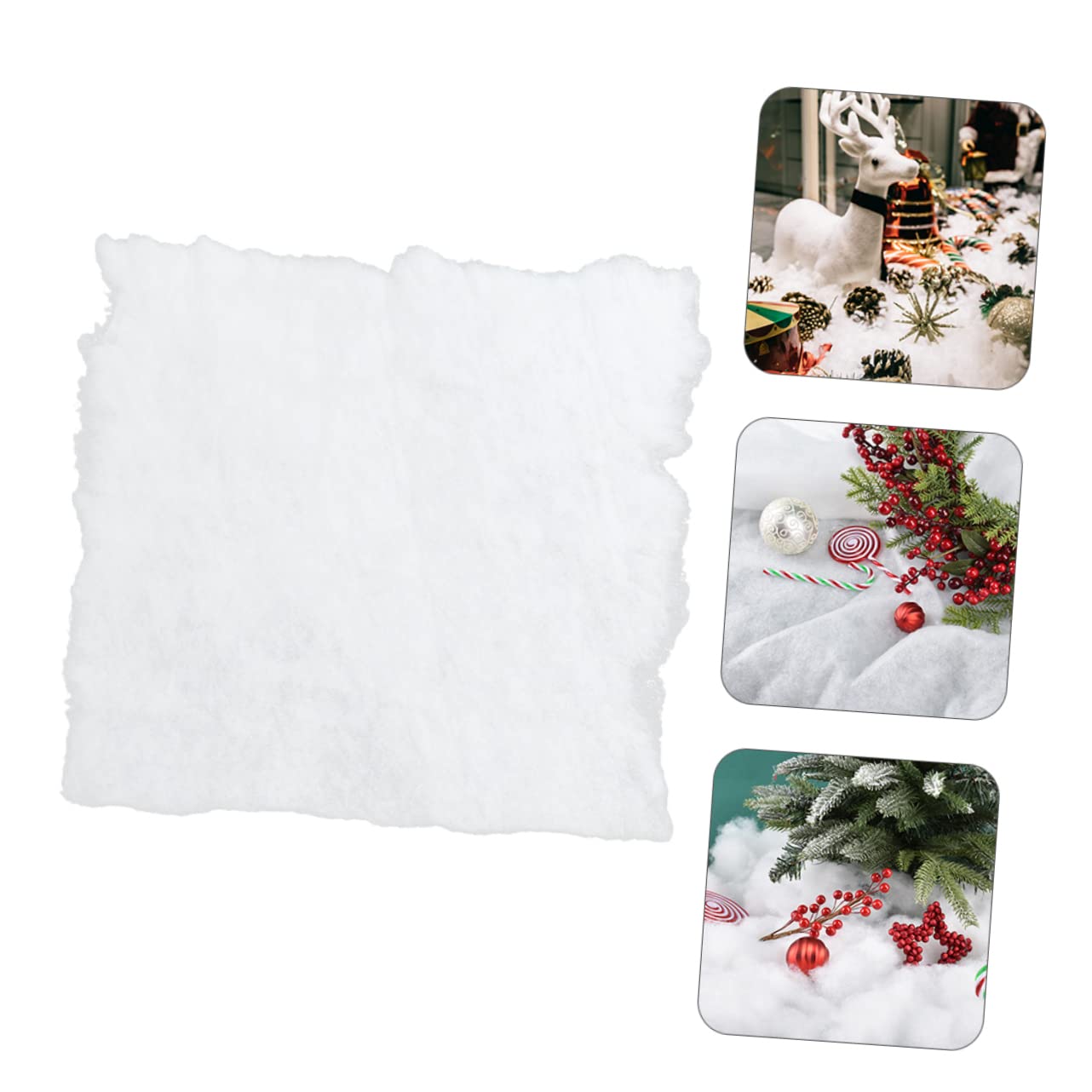 RORPOIR Artificial Snow Blanket Snowflake Decor Snow Blanket for Christmas Party
