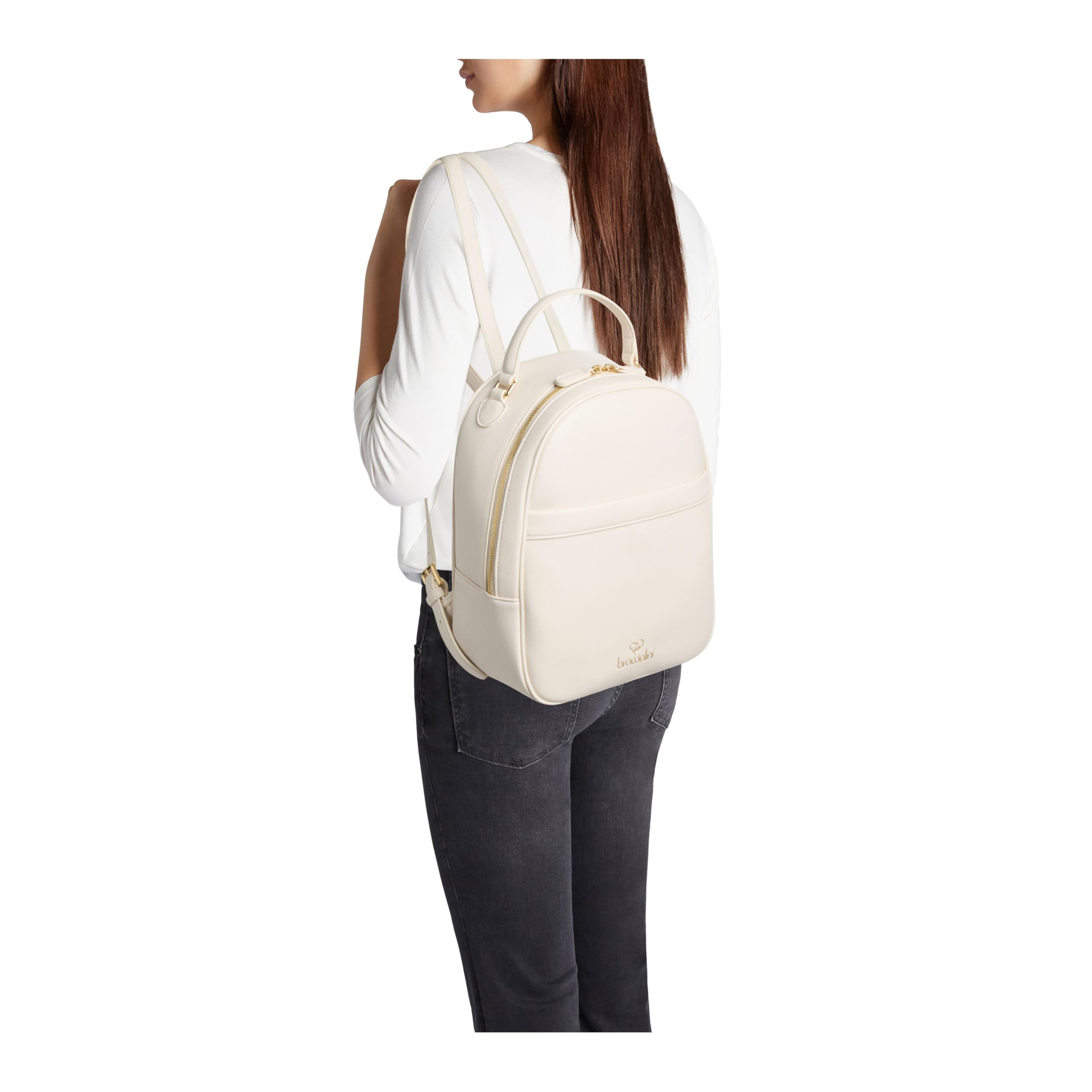 Braccialini Zaino Donna Similpelle Minimal con Tasca Frontale