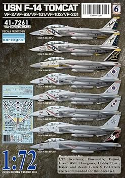 トム様 確認用です Amazon | DXMデカール 1/72 41-7261 アメリカ海軍 F-14A VF-2/VF