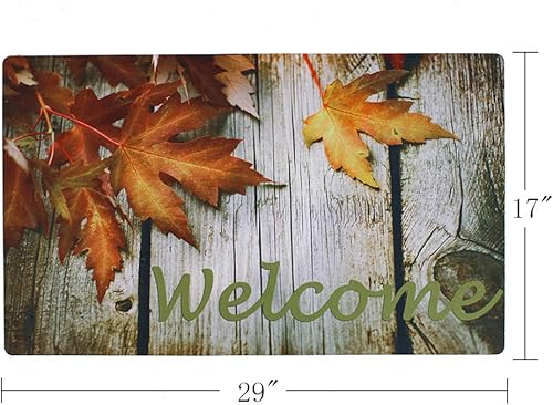 Miniatura 3 de Tapete de bienvenida, tapete de entrada, tapete para interiores y exteriores, con parte trasera de goma antideslizante, tapete de puerta de