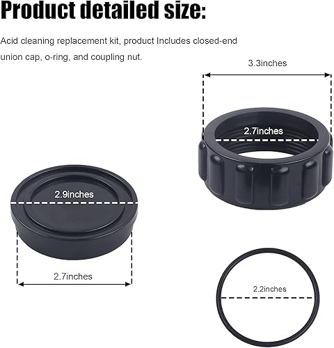 Miniatura 3 de 520670 IntelliChlor Kit de lavado de ácido, compatible con modelos de clorador de sal Pentair InterlliChlor (IC60, IC40, IC20, IC15), hecho de