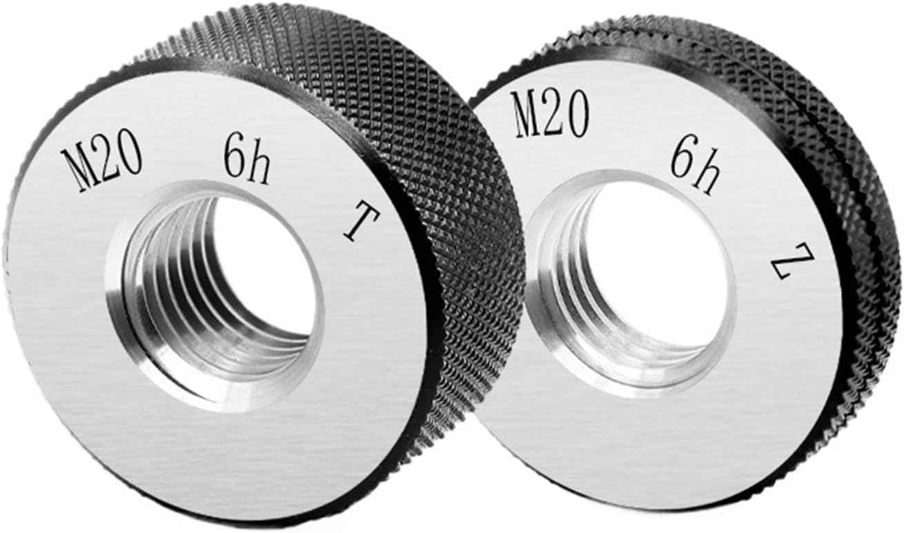 1SET(1*GO+1*NOGO) 6h Accuracy Standard Metric Fine Tooth Thread Ring Gauge M3M3.5M4M5M6M7 Measure Tool(M4X0.7-6h T Z)